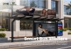 Outdoor Advertising Bus Shelter with Large Billboard and Light Box Display Outdoor Advertising Bus Shelter with Large Billboard and Light Box Display