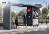 Smart Modular Bus Shelter with Digital Advertising Display and Glass Panels