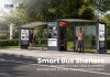 Double Bay Modular Bus Shelter with Advertising Kiosk