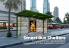Smart Green Bus Shelter with Advertising Light Box and LED Lighting Smart Green Bus Shelter with Advertising Light Box and LED Lighting