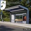 Solar Modular Bus Shelter with Advertising Light Box | Masterway