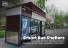 Enclosed Smart Bus Shelter with Advertising Light Box