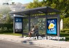 Bus Stop Shelter with Route Sign and Advertising Light Box | Masterway
