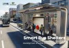 Futuristic Smart Bus Shelter with Digital Advertising Display and LED Lighting Futuristic Smart Bus Shelter with Digital Advertising Display and LED Lighting