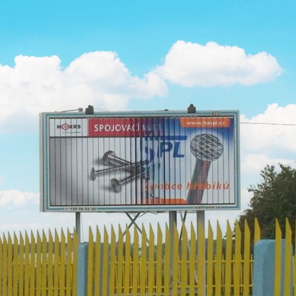 Large size spot light trivision billboard advertisement prisma