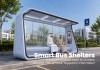 Modern Modular Bus Shelter with LCD Advertising Display | Masterway