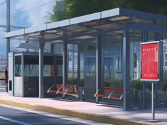 Information about Close type of bus shelter