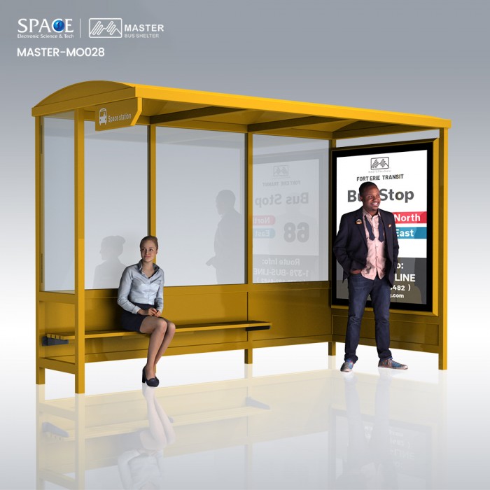 Customized Bus Shelter Light Box Advertising Display Bus Stop