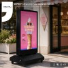 43 Inch Outdoor Double Sided LCD Poster Screen High Brightness Portable Digital Signage Display for Retail Advertising