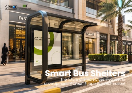 Modern Modular Bus Shelter with Advertising Light Box | Masterway
