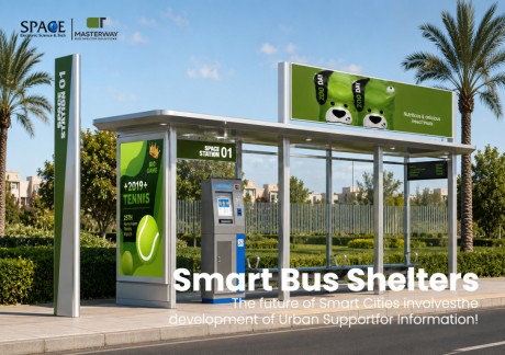 Smart Modular Bus Shelter with Ticket Machine and Advertising Light Box | MASTERWAY-MO185