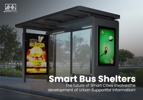 Outdoor Bus Stop Light Box with Double Sided Poster Display Frame