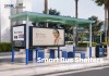 Modern Modular Bus Shelter with Advertising Display and Waste Bins Modern Modular Bus Shelter with Advertising Display and Waste Bins