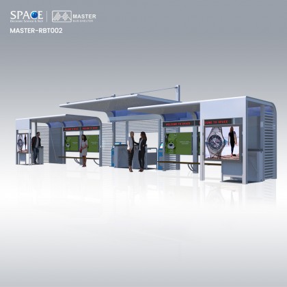 Best Quality Solar Power Bus Shelter Stop with Advertising Panels