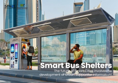 Smart Bus Shelter with Ticket Vending Machine and LCD Advertising Display | MASTERWAY-MO182