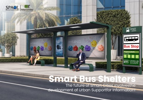 Modular Bus Shelter with Advertising Light Boxes | Masterway