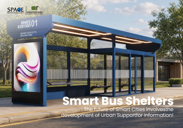 Smart Bus Shelter with LED Advertising Display | MASTERWAY Smart Bus Shelter with LED Advertising Display | MASTERWAY