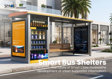 Smart Bus Shelter with Vending Machine and Advertising Display | Masterway