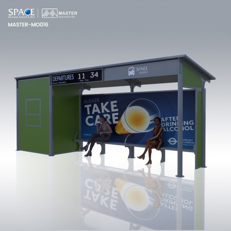 High Quality Outdoor Used Bus Shelter Display Smart Bus Stop