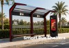 Modular Bus Shelter with Bus Stop Light Box and LED Lighting | Masterway Modular Bus Shelter with Bus Stop Light Box and LED Lighting | Masterway
