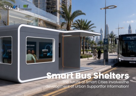 Enclosed Smart Bus Shelter with Advertising Light Box | MASTERWAY