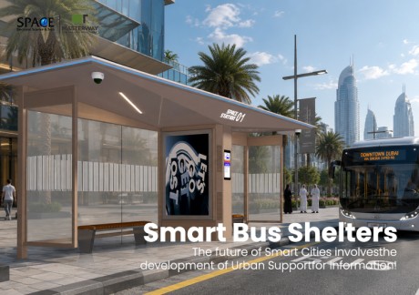 Modular Smart Bus Shelter with Digital Advertising Display | MASTERWAY