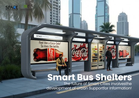 Modern Outdoor Advertising Display Rectangle-shaped Bus Shelter with Integrated Light Box