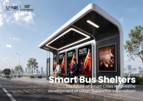 Modular Bus Shelter with LED Advertising Light Box | Masterway