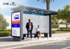 Decorative Canopy Bus Shelter with Route Display