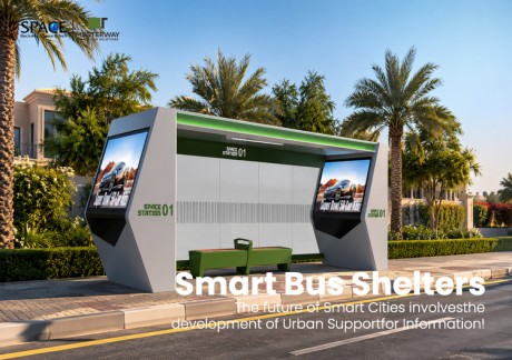 Smart Modular Bus Shelter with Vending Machine and Advertising Light Box | Masterway