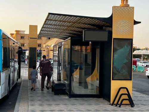 Saudi Arabia · Case Study: Closed-Type Air-conditioned Bus Shelter