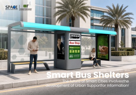 Modular Smart Bus Shelter with Advertising Light Box and Bus Stop Sign