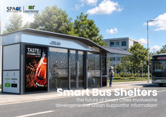 Enclosed Smart Bus Shelter with Advertising Light Box | MASTERWAY Enclosed Smart Bus Shelter with Advertising Light Box | MASTERWAY