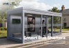 Enclosed Smart Bus Shelter with Glass Waiting Room and Digital Display Enclosed Smart Bus Shelter with Glass Waiting Room and Digital Display