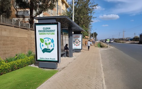 Kenya · Case Study: 20 Units MASTERWAY Urban Bus Shelter Project