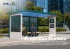 Solar Bus Shelter with LED Advertising Display | Masterway