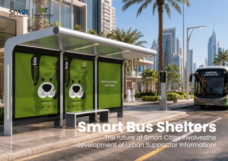 Modular Advertising Bus Shelter with Light Boxes | MASTERWAY