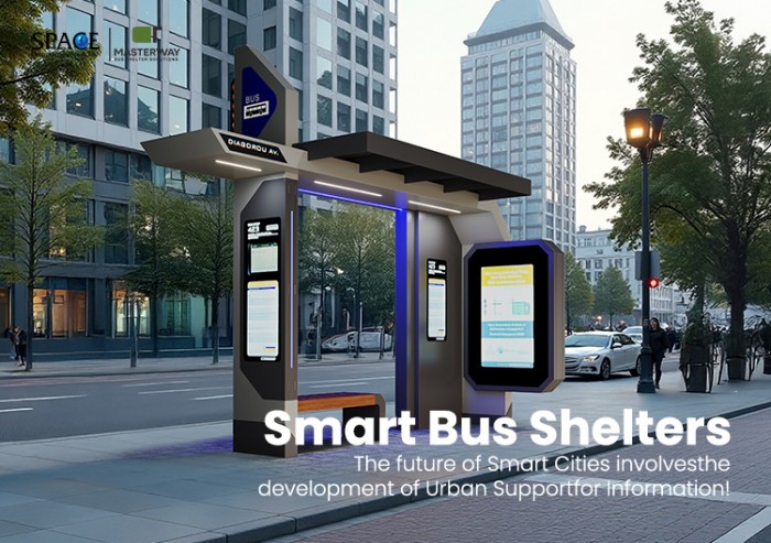 Outdoor Bus Shelter with Seating and Canopy for Urban Public Transport Outdoor Bus Shelter with Seating and Canopy for Urban Public Transport
